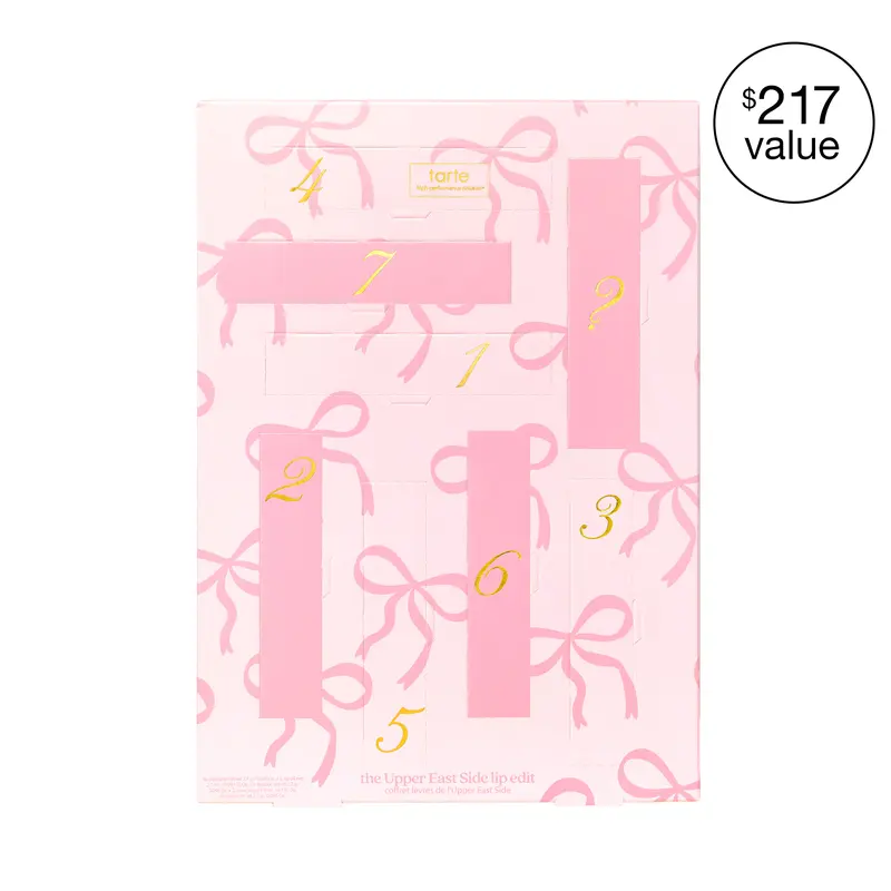 tarte Upper East Side lip advent calendar - 7 full-size lips + mystery surprise