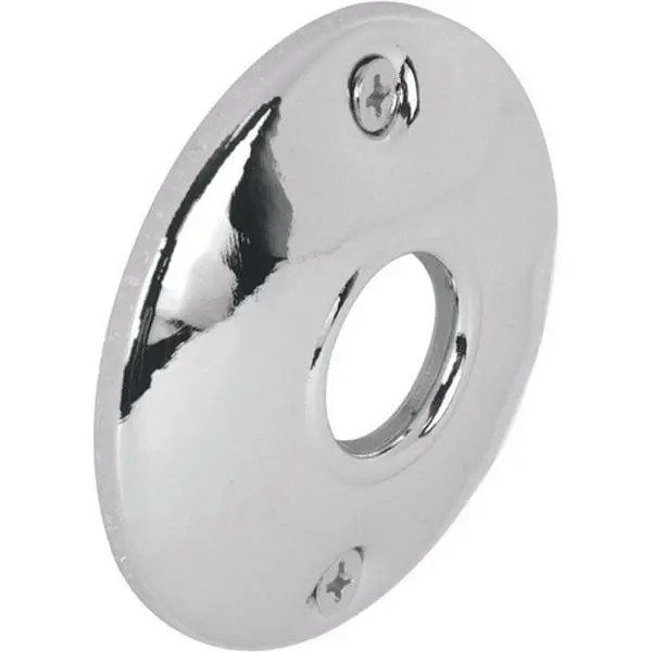 Prime-Line E 2439 Steel Door Knob Rosettes, Chrome-Plated, 2.25 in. Outside Diameter, Left/Right Hand Compatible, for Commercial and Residential Use