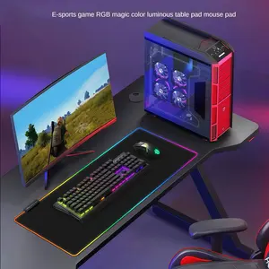 XXL New RGB Glowing Colorful Waterproof Mouse Pad Gaming Desk Mat Computer Gaming Mat Waterproof Laptop Writing Pad for Office, Home