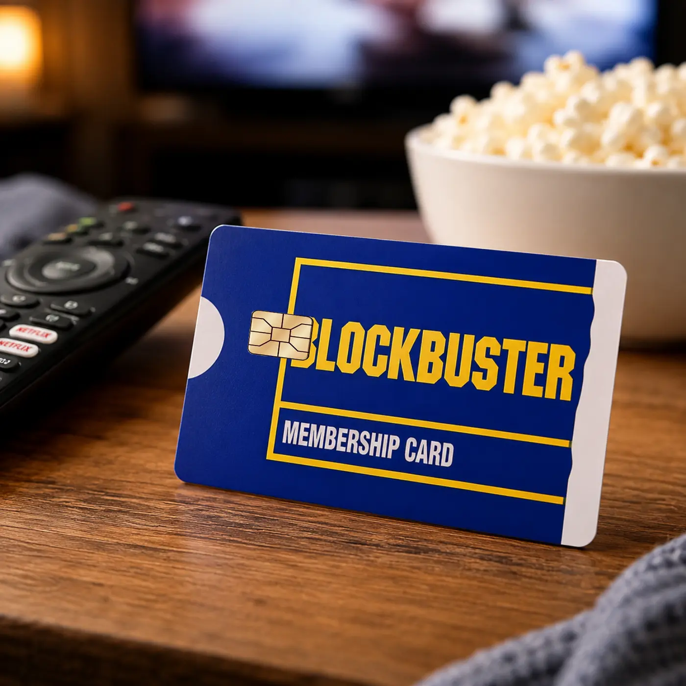 Retro Blockbuster Video Membership Credit Card Skin Sticker, Nostalgic 90s Debit Card Cover, Vintage Vinyl Decal
