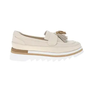 COCONUTS by Matisse Womens Tess Lug Sole Platform Loafers Casual - Off White COCONUTS by Matisse Womens Tess Lug Sole Platform Loafers Casual - Off White