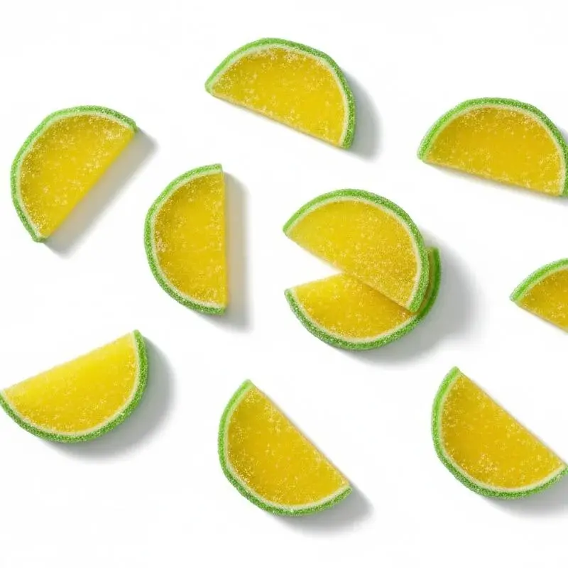 Apple Fruit Slices Candy Soft Chewy Sugar Coated Fruity Gummies