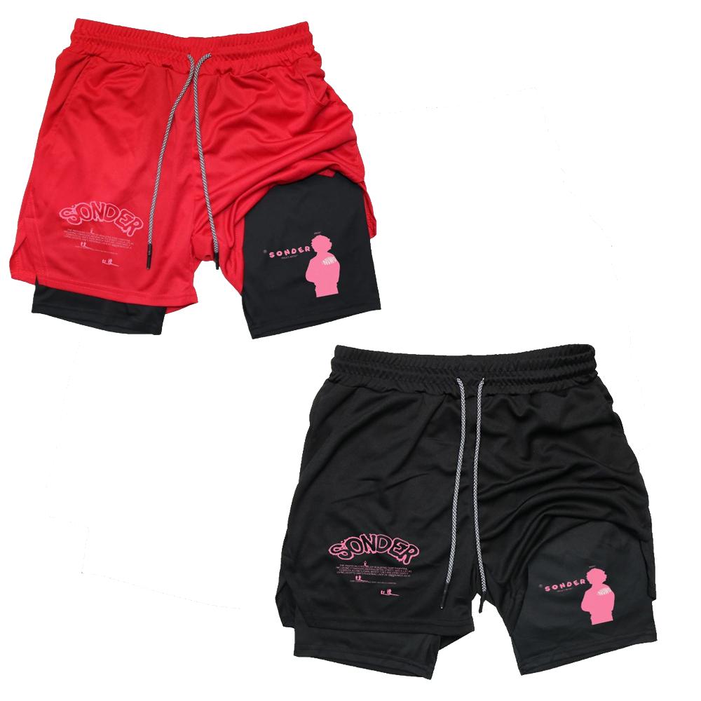 Pink Sonder Rap Short Casual Crewneck Streetwear Made In USA 2 in 1 Fit Casual Pocket Design Shorts for Summer, Fashion Men's Bottoms for Daily Wear, Shorts for Men, Casual Streetwear Shorts Pink Sonder Rap Short Casual Crewneck Streetwear Made In USA 2 in 1 Fit Casual Pocket Design Shorts for Summer, Fashion Men's Bottoms for Daily Wear, Shorts for Men, Casual Streetwear Shorts