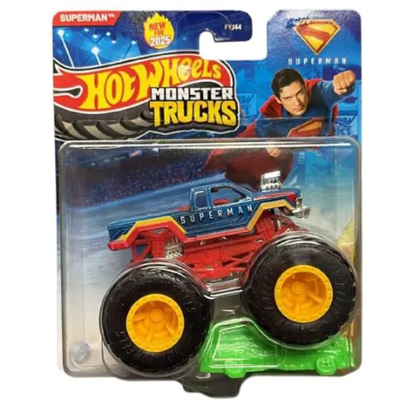 Mattel - Hot Wheels Monster Truck & Car - Superman & Crushed Car [JDP67]