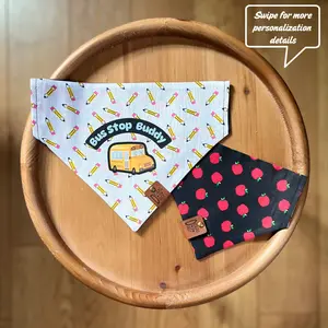 Bus Stop Buddy / Reversible / Over-the-Collar / Pet Bandana