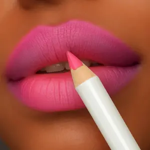 Tulip Pink Lip Liner - Vegan Ultra-Creamy Pigmented Waterproof Lip Liner with Sharpener for Long Lasting Wear