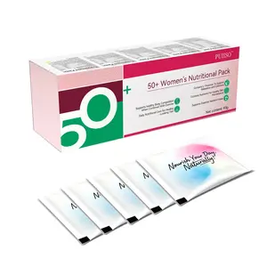 Puiiso 50+ Women's Daily Healthcare Dietary Supplement - 30-Day Supply, Prop 65 Safe Multivitamin with GABA, Jujube Seed Extract, L-Theanine, Collagen Peptides for Skin Care, Anti-Aging, Stress & Sleep Support