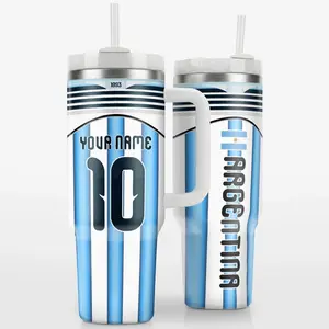 Personalized Argentina WC 2026 Home Tumbler Custom Soccer Cup