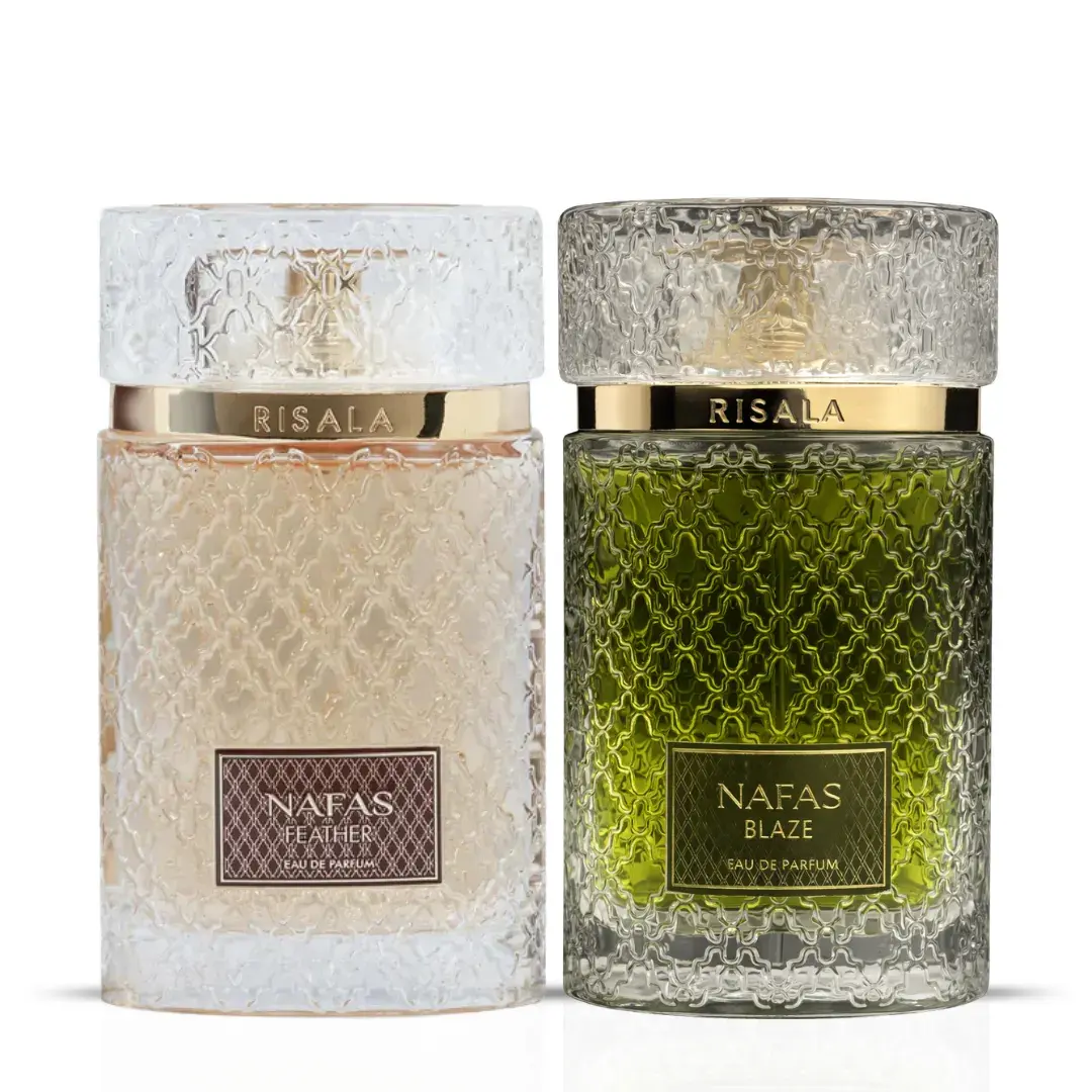 Nafas Blaze & Nafas Feather Eau De Parfum Spray 100ml (3.4 oz) By Elite Risala (Bundle)