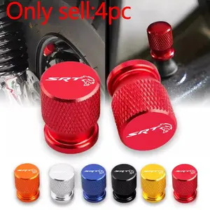 Car Wheel Tire Valve Stem Caps, Tyre Rim Covers for Dodge Challenger, Charger, Journey, RAM, Durango, Srt, Dart, Journey Accessories