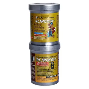 -Woody  Repair Epoxy Paste, Two-Part 12 oz in Two Cans, Tan
