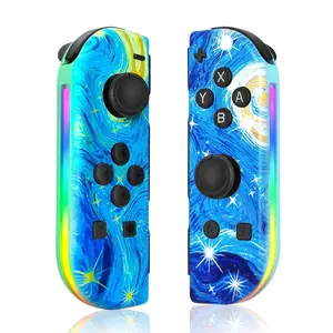 Switch Game Controller Compatible with Switch Lite Oled Wireless Controllers Dual Vibration Cool Replacement Wake-Up Switch Accessory