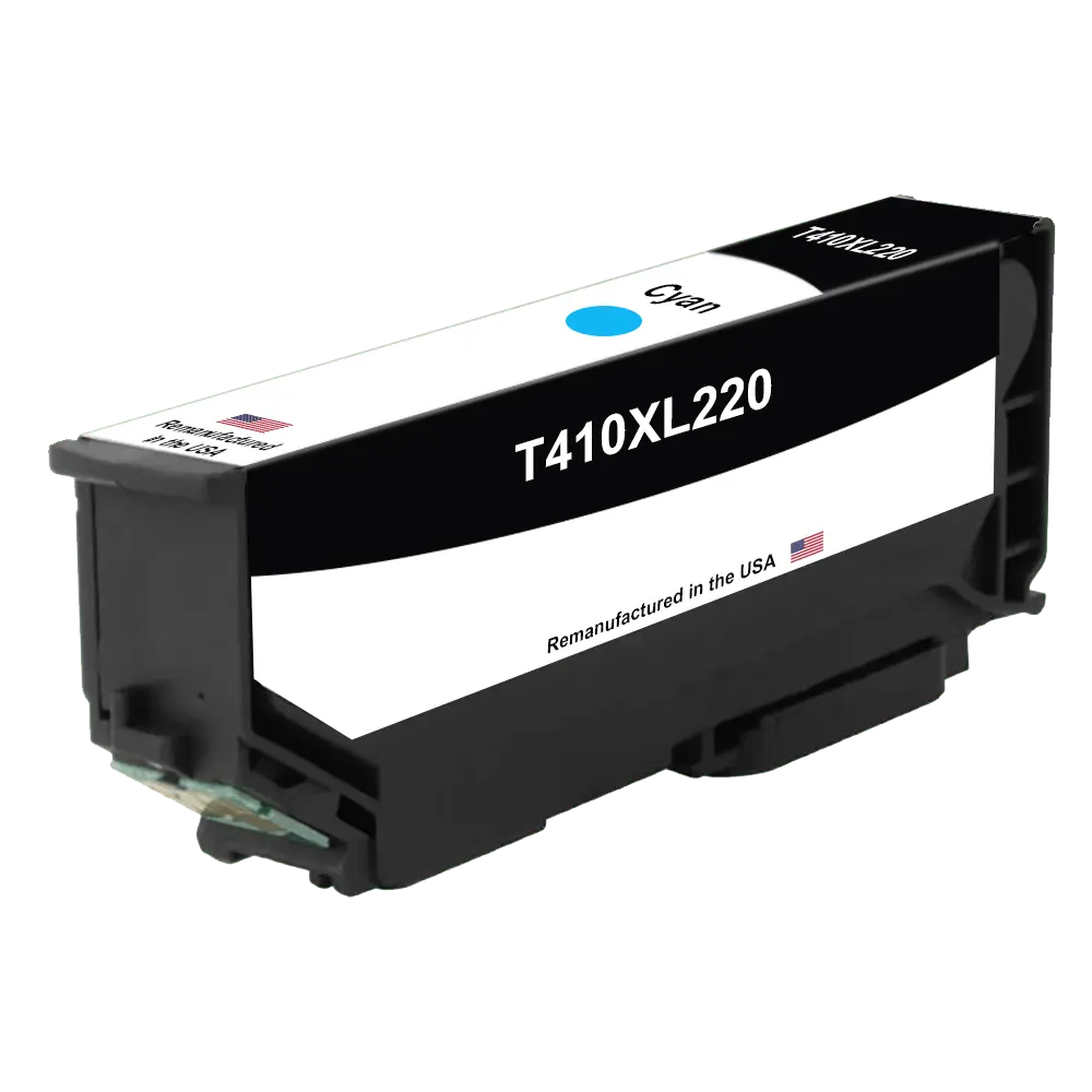 U.S. Remanufactured for Epson T410XL High Yield Cyan, T410XL220
