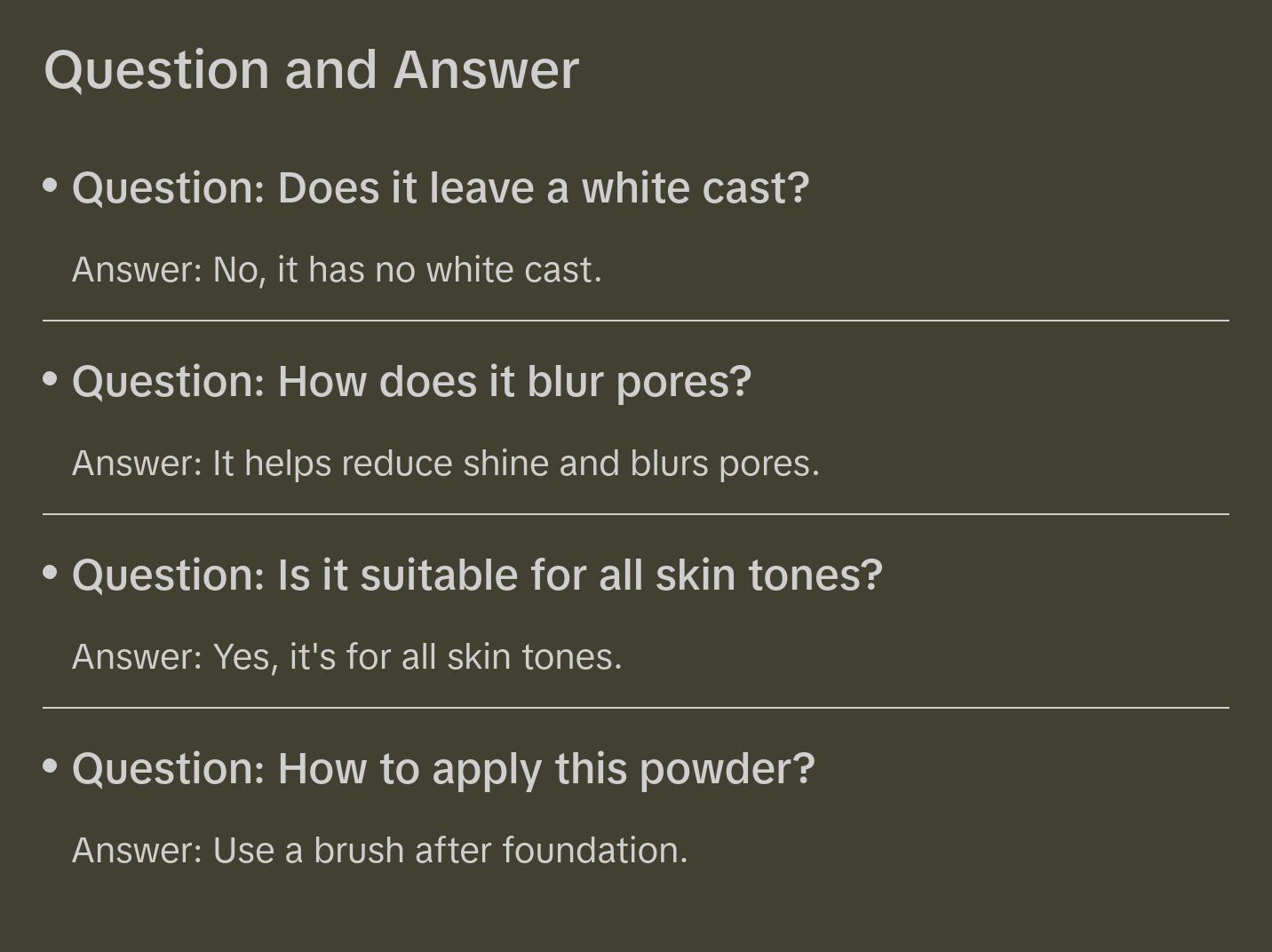 Matte Point Setting Powder