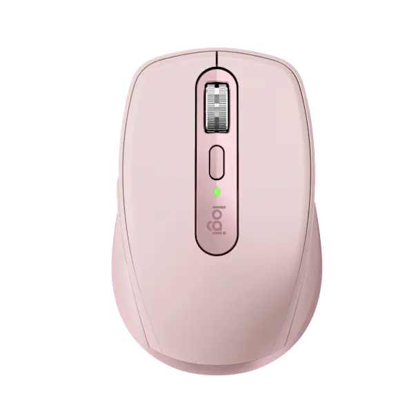 Logitech MX Anywhere 3S Compact Wireless Mouse, Fast Scrolling, 8K DPI Any-Surface Tracking, Quiet Clicks, Programmable Buttons, USB C, Bluetooth, Windows PC, Linux, Chrome, Mac - Rose Rose USB-C Charge