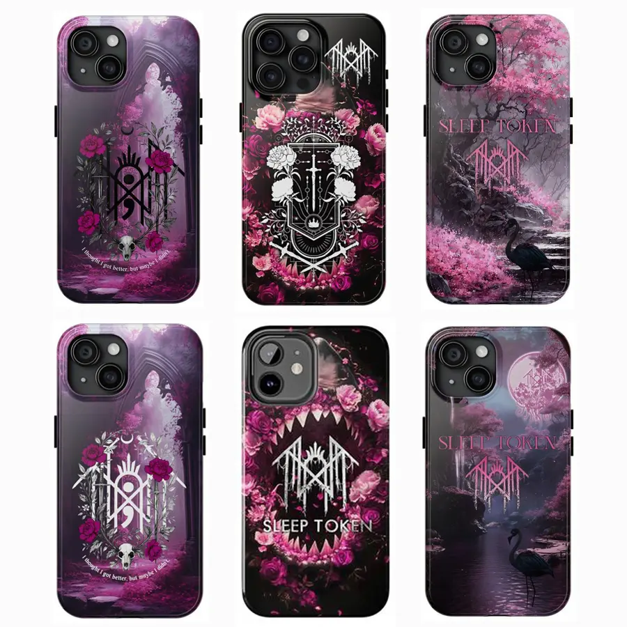 Y-6 Styles Sleep T0ken Jerry Flamingo Phone Case,Even In Arcadia 2025 Tour phone case,for iPhone 16 15 14 13 12 11 17Pro Max,for Samsung S25 S24 S23 S22 Ultra,Protective Cover,give her/him a gift for Christmas and Thanksgiving