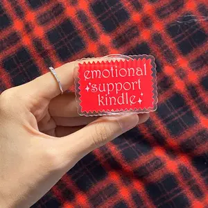 Emotional Support Kindle Red Emotional Support Kindle Magnetic Kindle Grip Book Lover Cute Kindle Accessories Phone Holder PopSocket Phone Grip Magnetic Pop Socket Phone Grip