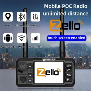 The new Android 9.11 touchscreen car intercom Zello system is equipped with Bluetooth, GPS, and Wi Fi, suitable for global automotive, self driving travel, and fleet transportation PoC wireless car radios