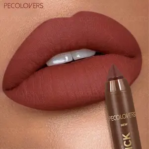 1 Pcs Perfect Brown Red Lip Liner & Lipstick Pen, Non-sticky Waterproof Long-lasting Precisely Depicting Lip Lines, for All Light Beige Types, Best Gifts for Four Seasons, Christmas Gifts, Daily Makeup