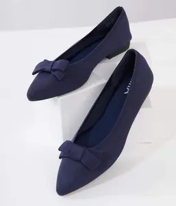 Navy Blue Josefine Flats