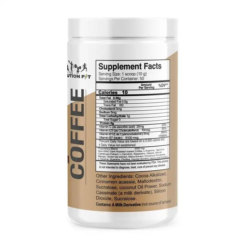 Evolution Coffee Cappuccino Flavor Beverage Creamy with L-Carnitine a Dietary Supplement Product