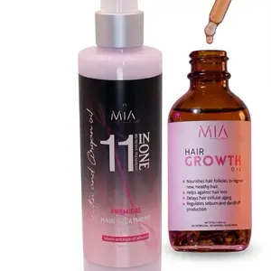 MIA ALL NATURAL 11 IN 1 Leave-in Nutritive Hair Treatment Repair Conditioner Haircare + Hair Growth 250ml Cruelty-free Vegan with Keratin Jojoba Seed Oil