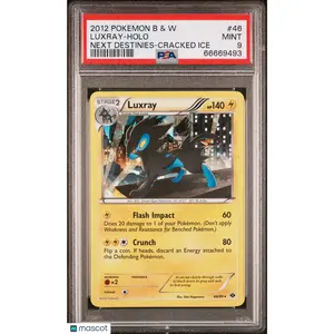 2012 Pokemon Black & White Luxray #46 Next Destinies-Cracked Ice PSA 9 MINT