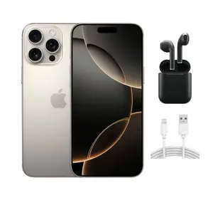 Refurbished iPhone 16 Pro Max (Unlocked)-Excellent Condition with Wireless Earbuds & 1 Year Warranty  A3084