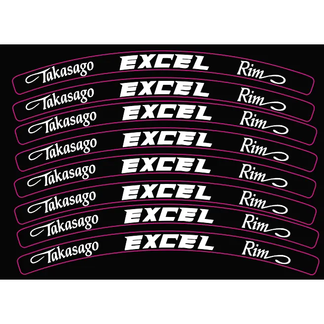 Excel Rim Decals Excel Rim Decals