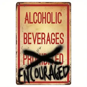 Vintage metal sign, fun drinking sign can be used for party decoration, bar decoration, home decoration Gift Retro Tin Wall decor tapestry valentine's gift for bfwall decor flags