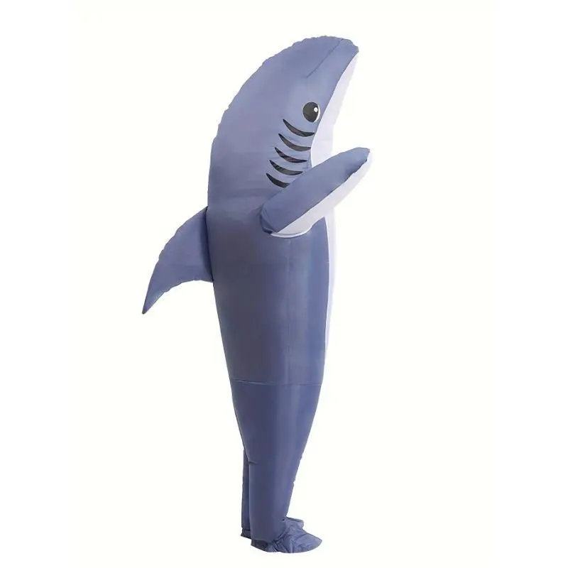 Funny Inflatable Shark Costume For Adult Shark Blow Up Costume Inflatable Halloween Party Costumes For Men Funny Inflatable Shark Costume For Adult Shark Blow Up Costume Inflatable Halloween Party Costumes For Men