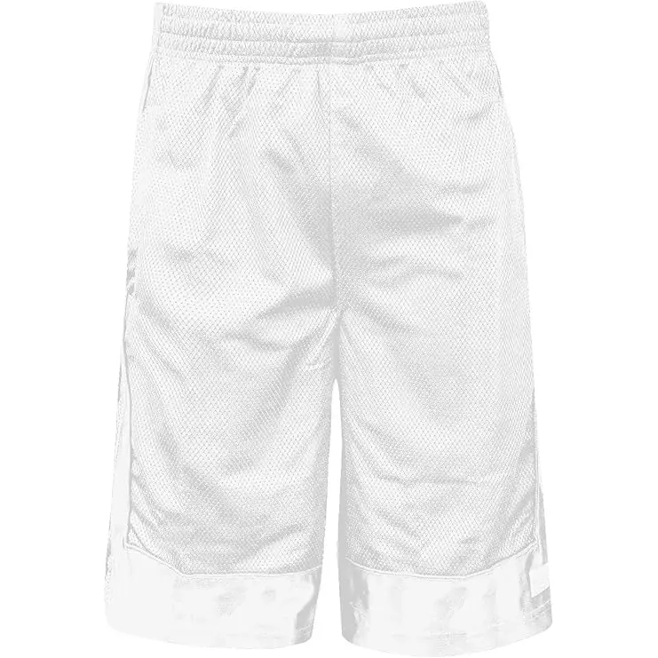 Shaka Wear Men's Basketball Fitness Shorts - Lightweight Mesh Athletic Back Pocket Shorts for Gym, Running - White, XXL, Lightweight Athletic Shorts