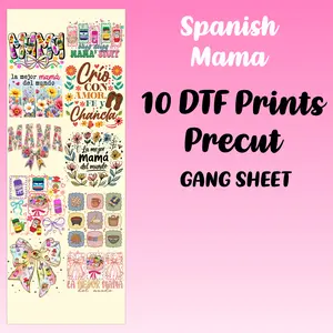 Spanish Mama DTF Bundle Sheet Ready To Press Transfers