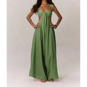 Bust Extreme Wide Leg Jumpsuit Summer Vacation Boho Spring Summer Vacation Beachwear Elegant Ibiza