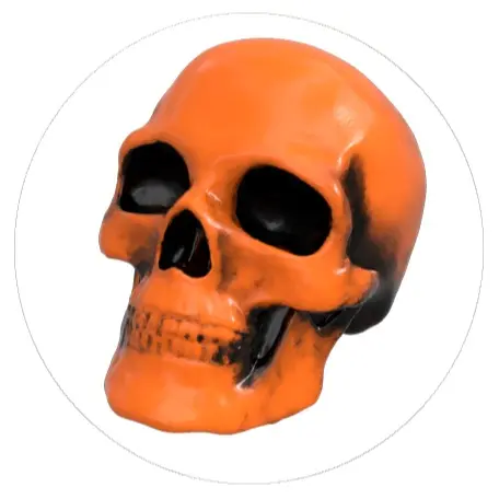 Orange Skull
