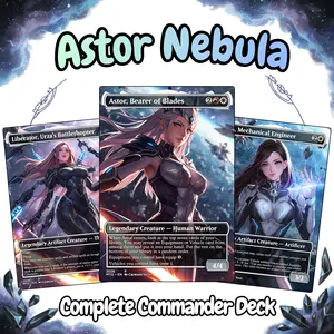 Astor Nebula Proxy Deck – Cosmic Artifact Strategy | Custom Card Set + Tokens Included