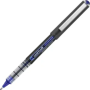 Uni-Ball UBC70129 1 mm Point Rollerball Pen, Blue - Pack of 12