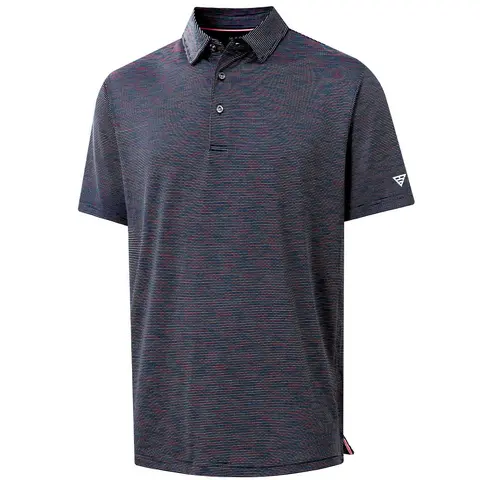 MAELREG Men’s Striped Golf Polo Shirt Short Sleeve, Dry Fit Performance Moisture-Wicking Collared Athletic Top