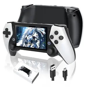 M25 Retro Handheld Game Console Retro Gaming console, Compatible with 27 Emulators,EmuELEC System,480*272P 4.3 Inch LCD IPS Screen Portable Game Consoles,3000mAh,30+ Language Handheld Emulator (256G)