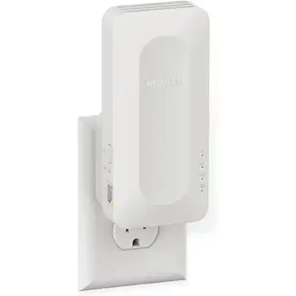 Netgear EAX17-100NAS AX3000 Dual-Band Wi-Fi 6 Wall Plug Repeater, White - Fast Speed, More Coverage, Seamless WiFi Coverage, Creates a Mesh WiFi 6 System