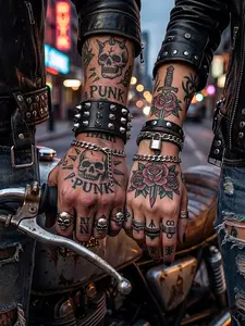 Unisex Punk Style Thick Chain Cuban Bracelet, Adjustable Zinc Alloy Design, Perfect for Daily Wear, Parties, Music Festivals, Gifts