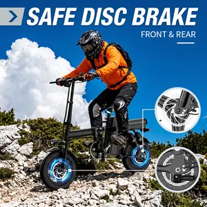 500W folding electric bike, standard, 48V 15Ah detachable lithium-ion battery, fashionable 14-inch commuter folding electric bike, original charger included as a gift