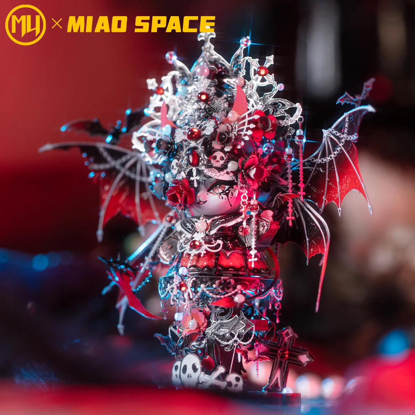 MU x MIAO SPACE Enchanting Queen 3D Metal Puzzle Brain Teaser Fine Design Vibrant Colors Decorative Ornament Exquisite Artwork Gift for Birthday Christmas Halloween Educational Toy