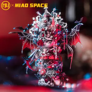 MU x MIAO SPACE Enchanting Queen 3D Metal Puzzle Brain Teaser Fine Design Vibrant Colors Decorative Ornament Exquisite Artwork Gift for Birthday Christmas Halloween Educational Toy