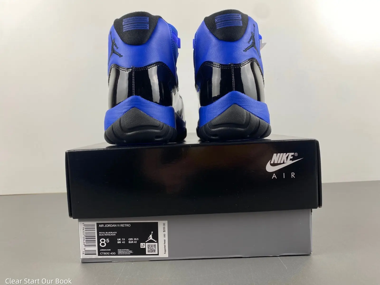 Blue Textile Upper Black Gloss Patent Leather Retro High Top Basketball Sneakers Brand New Sealed with Original Shoe Box Wear Resistant Black Outsole All Season Street Style Lifestyle Shoes
