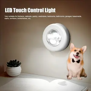 Pet Mini LED Night Light, Battery Powered Touch Pet Night Light Stick Touch Touch Light Stick Closet Push Light, Self Adhesive Push Light LED Battery Powered Night Light, Pet