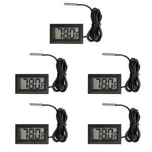 5 count Digital LCD  Temperature Digital LCD Fridge  Water Temperature with Probe Fahrenheit