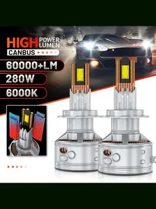 2pcs 280W H4 H7 LED Headlight H1 H11 H8 9005 HB3 9006 HB4 80000LM 9054 CSP Canbus 32 Copper Tube Car Lamp Turbo Fog Lamp 6000K