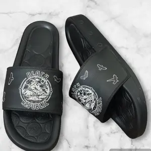 Black Republic Apparel Summer Slides - Comfortable Footwear for Lounging - Flipflop