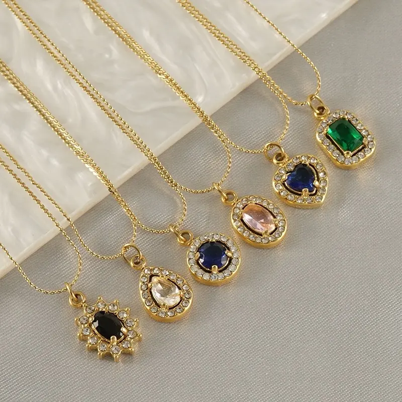 Delicate and Refined 18k Gold-Plated Stainless Steel Necklace – Multiple Designs for Every Occasion